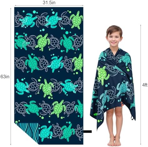 MelonBoat Large Microfiber Beach Towel Speedy Absorbent Compact for Travel