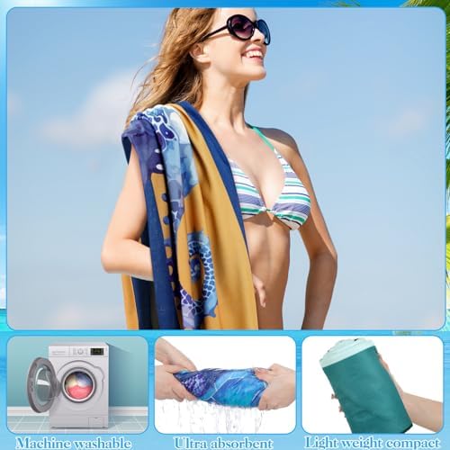 10 Pcs Microfiber Beach Towels