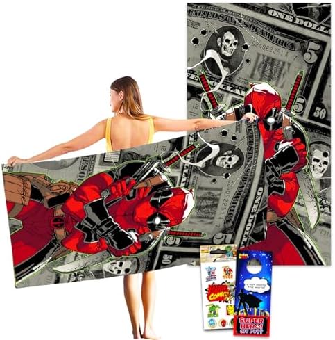 Marvel Deadpool Beach Towel Set