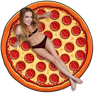 BigMouth Inc Giant Beach Towel 60x60 Pizza Design