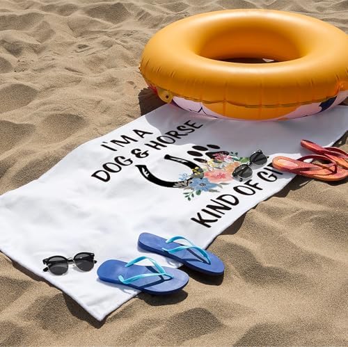 Surprise Your Furry Friend Trendy Beach Towels for Dog Horse Lovers