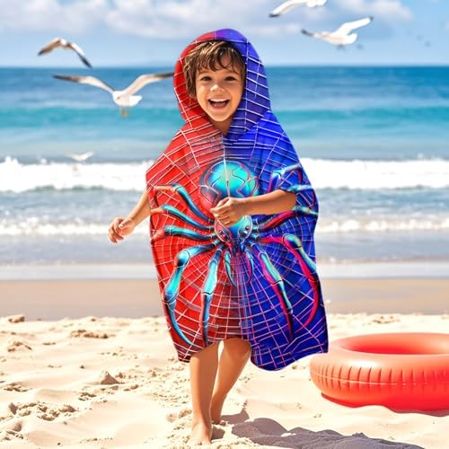 Perfect for Kids Cute Spider Beach Towels 22x26 Washable and Durable