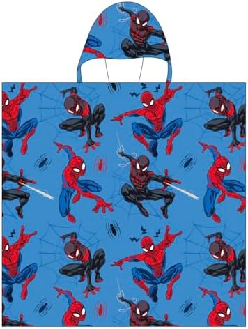 Spider-Man astonishing Spider-Man Kids Bath Hooded Poncho Towel lounging in style