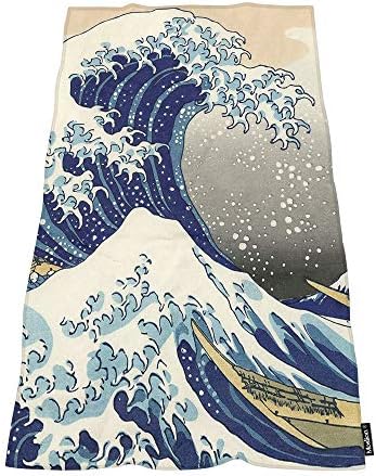 Bath Towels Japanese Pattern