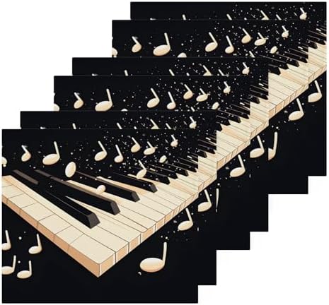 Piano Keys Soft Cotton Washcloth Set