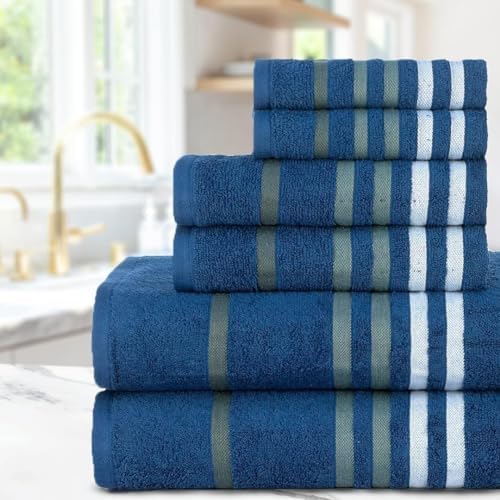 Gather Your Space -CASA COPENHAGENExotic 6-Piece Towel Set Navy 525 GSM
