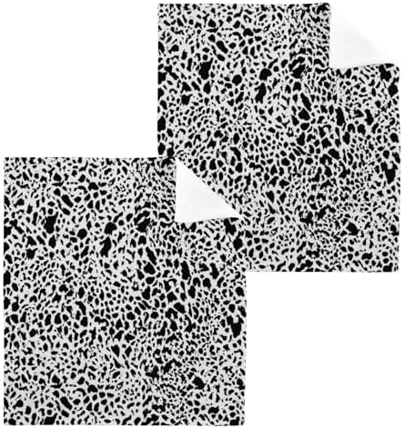 YANENDIE Leopard Print 12x12 Washcloths Towels