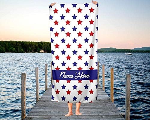 Extra Large Patriotic Tie-Dye July 4th Cotton Towel