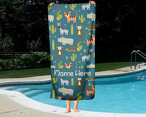 Perfect Safari towel for beach and bath Embroidered cotton and extra large