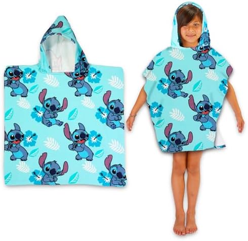 Lilo and Stitch Hooded Towel Set for Kids With Stickers