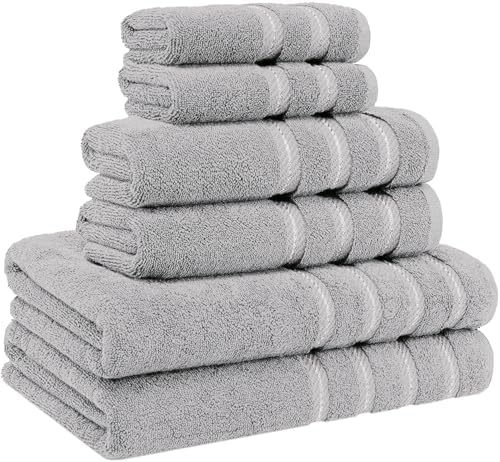 Premium Cotton Towels 6-Piece Set - Shining Collection