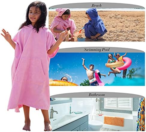 MissShorthair Microfiber headed Hooded Beach Towel for Kids