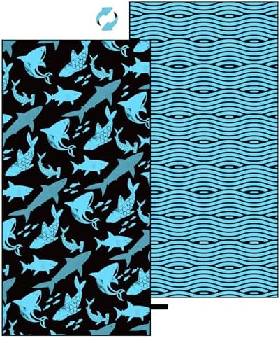 Stylish Shark Beach Towel Microfiber Fast Dry Perfect for Travel More