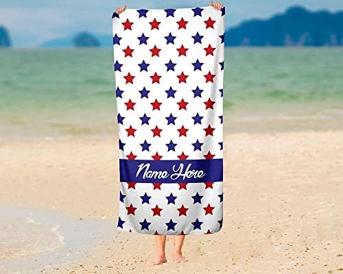 Extra Large Patriotic Tie-Dye July 4th Cotton Towel