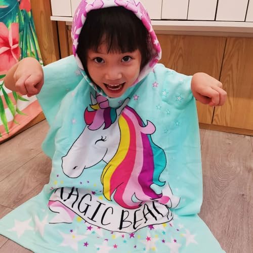 Magic Unicorn Beach Towel for Kids 0-7 Years