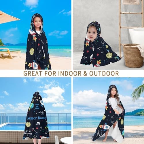 Personalized Bath Towel with Hood for Kids