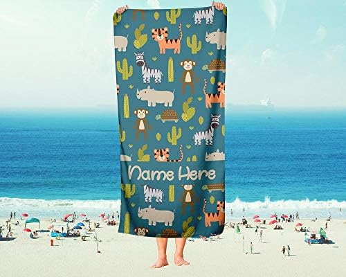 Perfect Safari towel for beach and bath Embroidered cotton and extra large