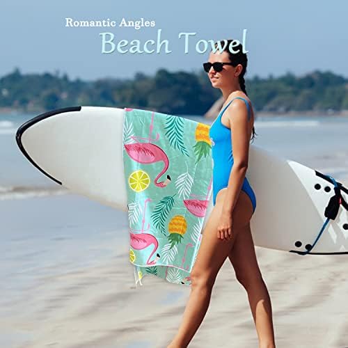 Romantic Angels Microfiber Beach Towel Large Quick Drying Stripe