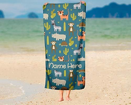 Perfect Safari towel for beach and bath Embroidered cotton and extra large