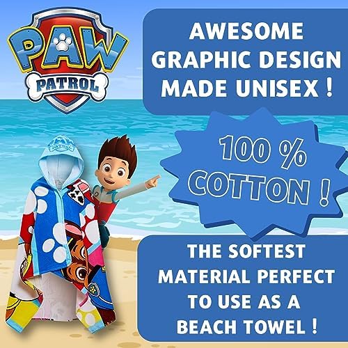 Paw Patrol Hooded Bath Towel for Kids