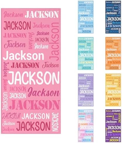 Voltexia Custom Beach Towels for Kids Adults with Name