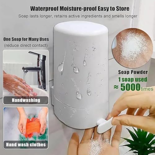 Soapshear Mess-Free Bar Soap Dispenser Set Graceful Design for Kids Bathrooms