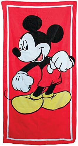 Disney Mickey Mouse Classic Beach Towel Red