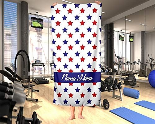 Extra Large Patriotic Tie-Dye July 4th Cotton Towel