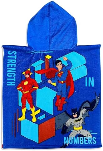 justice league super man flash towel