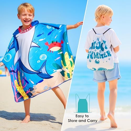Shark Beach Towel 30x25