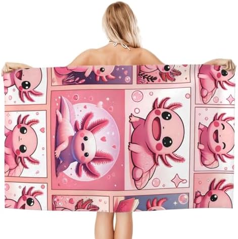 Axolotl Beach Towel 32x52in