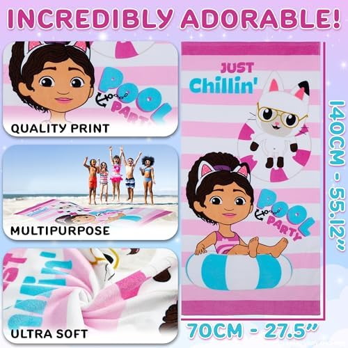 Gabbys Dollhouse Beach Fun in 55x28
