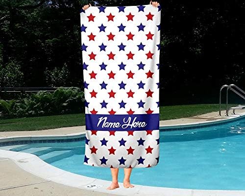 Extra Large Patriotic Tie-Dye July 4th Cotton Towel