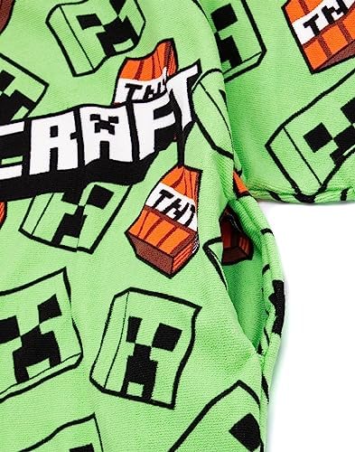 Minecraft Kids Towel Poncho