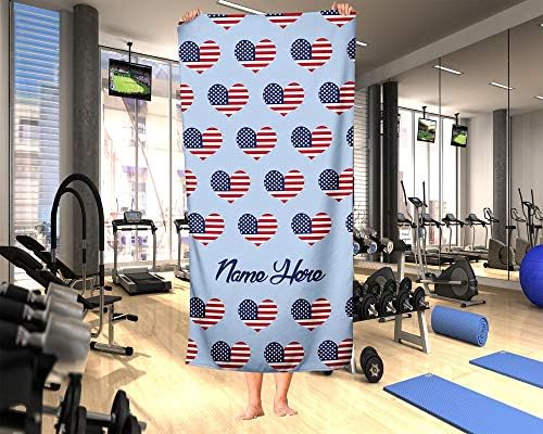 United States Independence 4th of July Birthday Beach Towel