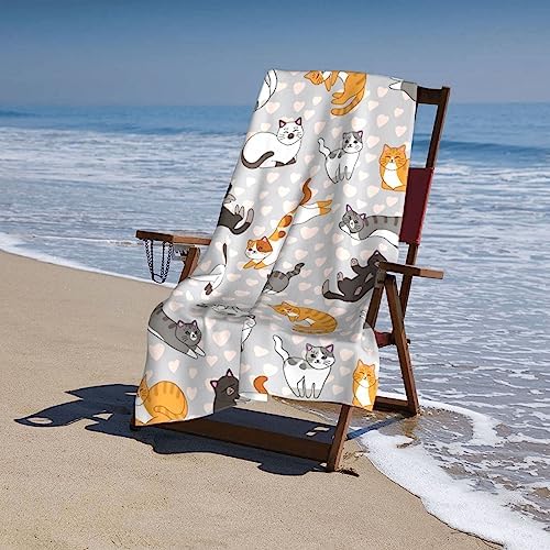 Safe Soft and Super Absorbent Beach Towels Large 52x32 inches