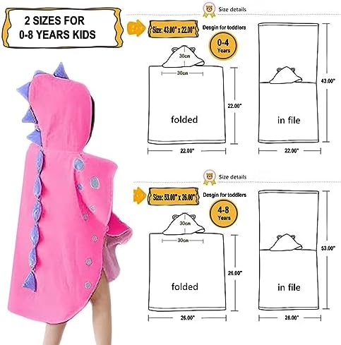 Perfect Dinosaur Bath Robe for Kids 0-8
