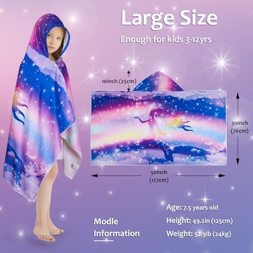 Towel Amigo Mermaid Hooded Towel