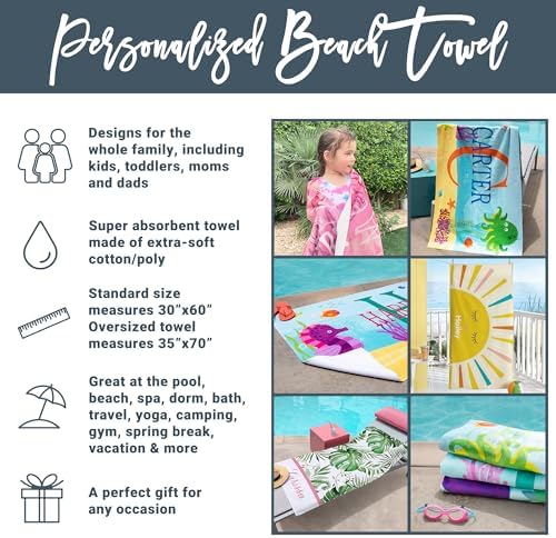 Lets Make Memories Pink Beach Towel - 30x60 Machine Washable Unique Design