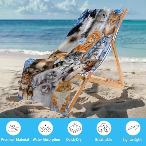 S Ostler Furry Cats Towel