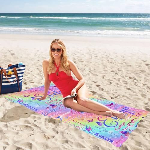 Personalized Gradient Beach Towels