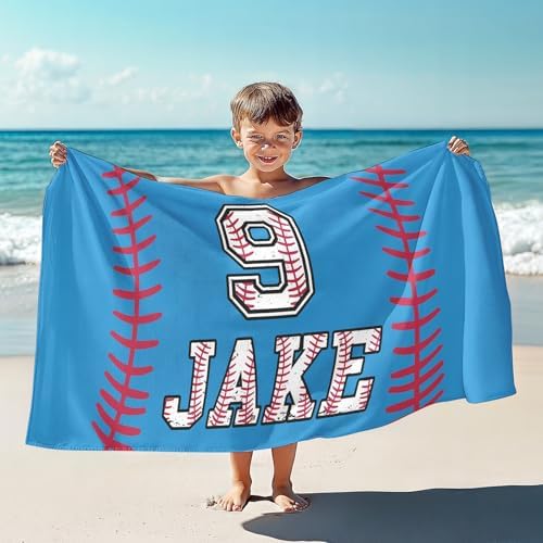 Personalized Beach Towels with Names - Ultra Soft Comfortable for Adults Kids
