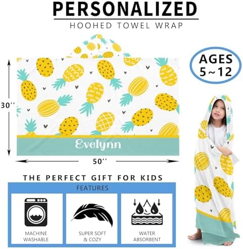 Deven Pineapple Kids Bath Towel