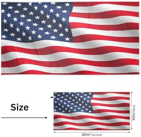 Pure Essence American Flag Beach Towel Set
