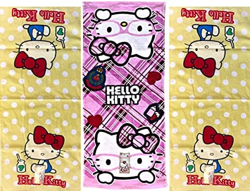 Royal Girls Hello Kitty Terry Towels 3-Pack