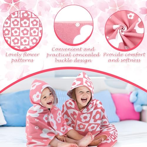 Mindsoft 2 Pcs Kids Hooded Bath Towel 1