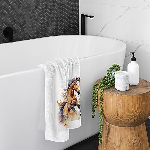 ALAZA Luxury 16x30 Cotton Bath Towels Set