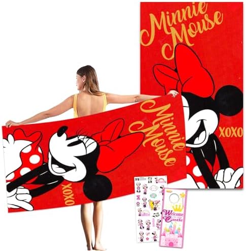 Minnie Mouse Beach Towel Set - Perfect for HOLIDAYS