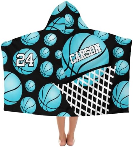 Eiis Unidesign Hooded Towels for Kids 3-10 Yrs Turquoise Sport