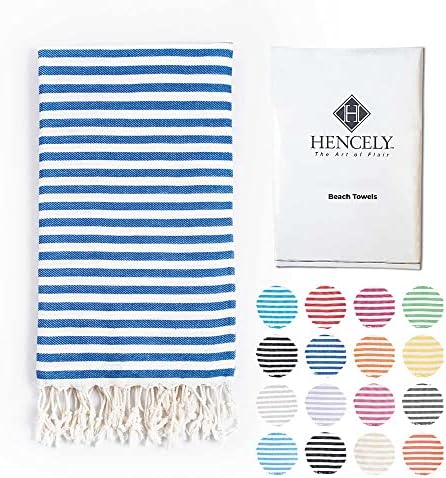 Hencely Oversized Striped Turkish Beach Towels 37x71 100 Cotton